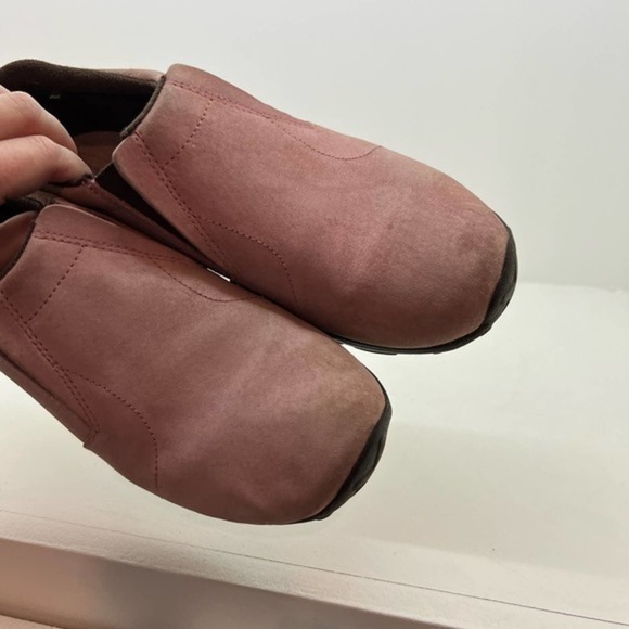 Merrell Jungle Moc Youth Jr. Dusty Rose Suede Slip On Size 7 play condition - Picture 10 of 11